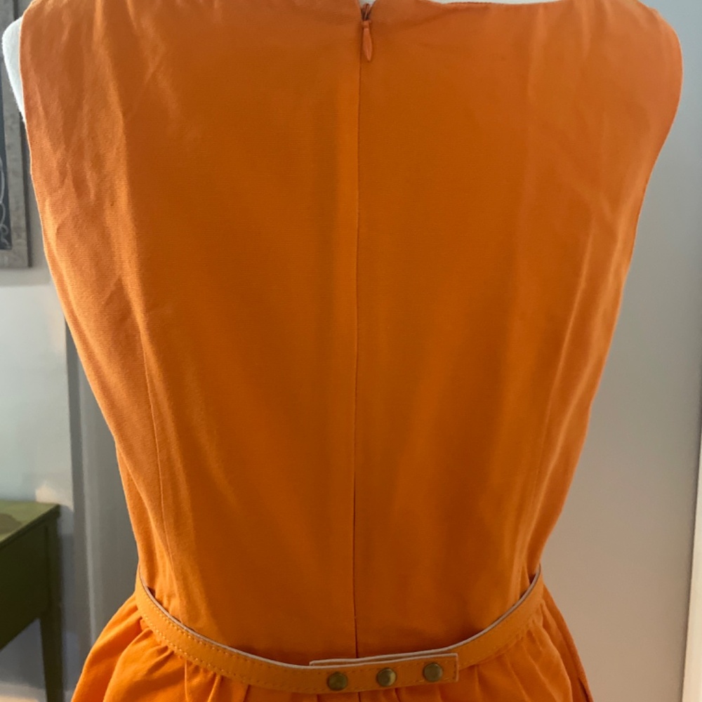 Mad Men style Fit & Flare Belt Dress - Picture 3 of 4